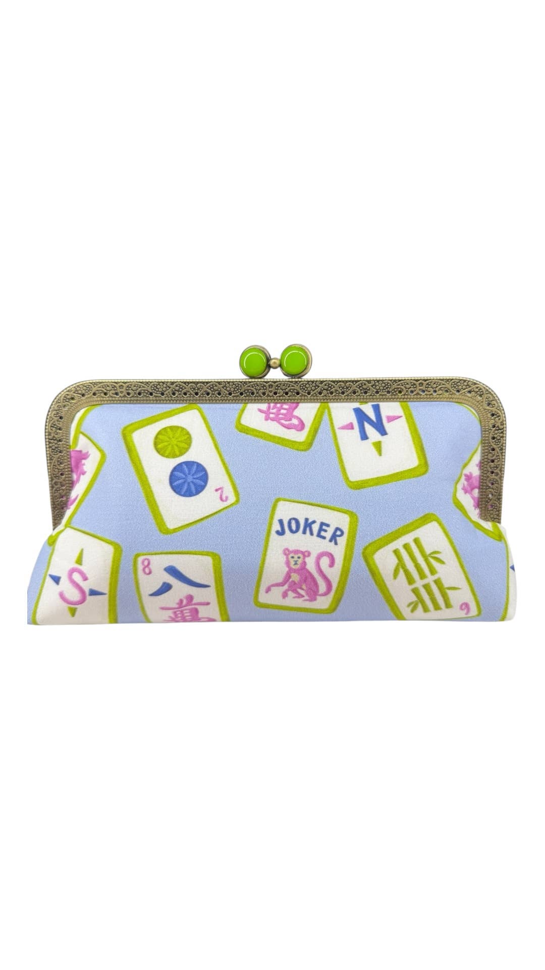 Kiki & Syds - Wholesale Clutch Bag - Women's - Kiki & Syds MIDI Clutch Purse - Mahjong Mischief5