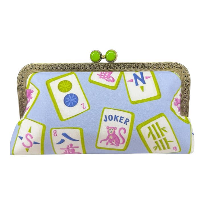 Kiki & Syds - Wholesale Clutch Bag - Women's - Kiki & Syds MIDI Clutch Purse - Mahjong Mischief5