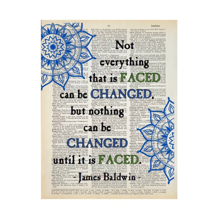 Not everything that is | Dictionary Print | Vintage Book Art for wholesale by Bookish Birds