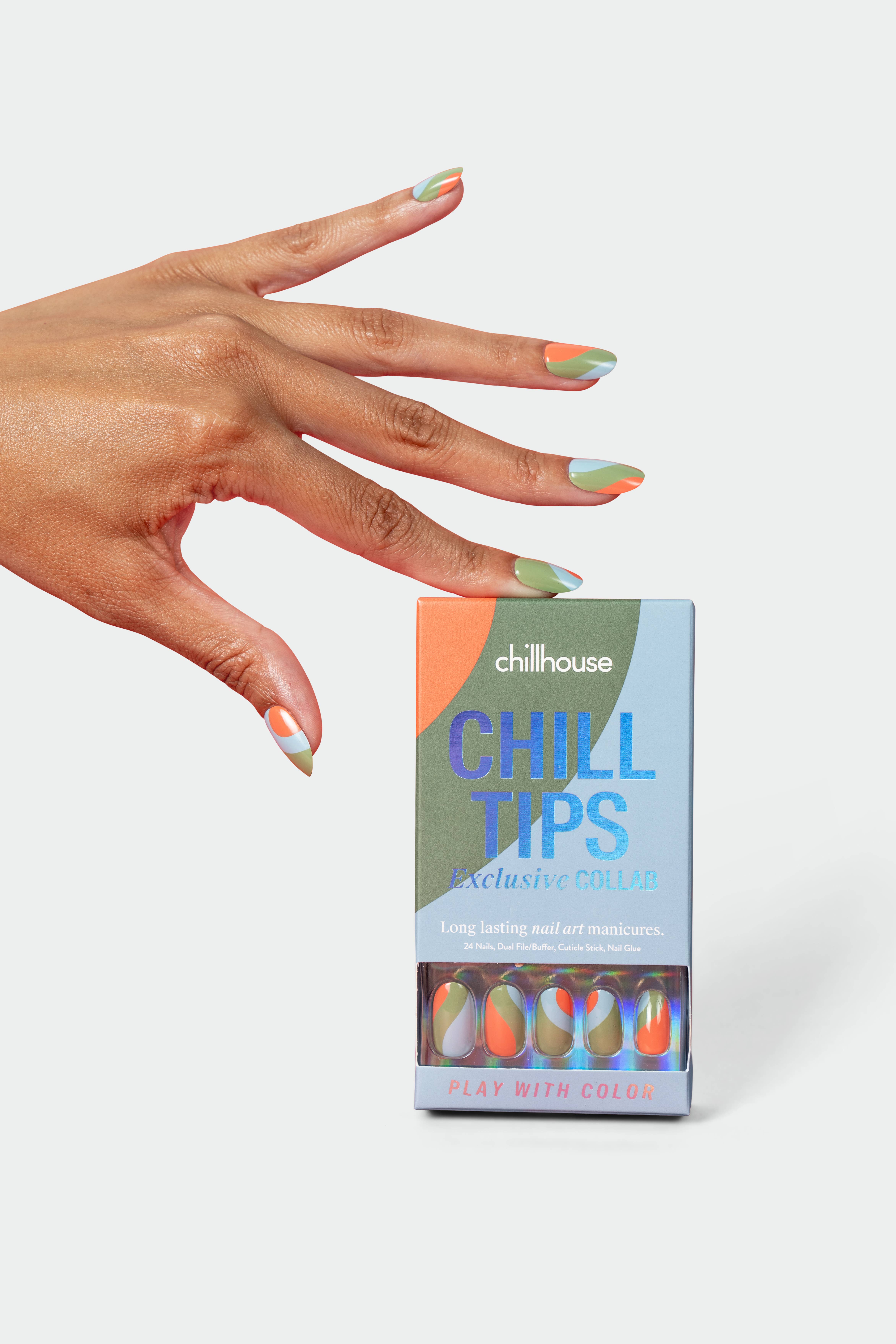 Chillhouse - Vente Faux ongles/vernis en patch - Conseils pour se détendre - Jouez avec les couleurs (CH x Sonos)1