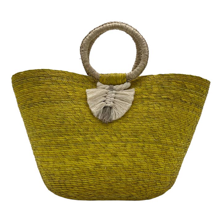 Chisme Lifestyle / Origenes - Wholesale Beach Bag - Woven Palm Beach Tote