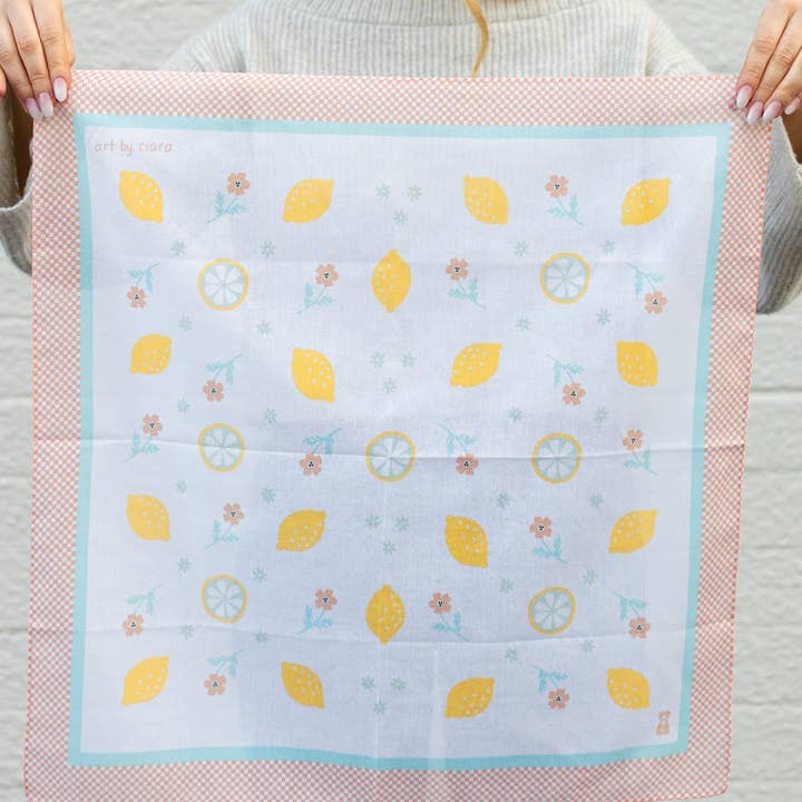 Art by Ciara - Wholesale Bandana - Women's - Lemon Bandana1