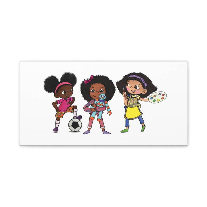 Ikuzi Dolls - Wholesale Art Print - Kids & Baby - Kids' Canvas Wall Art - Playful Characters for Creative Spaces5