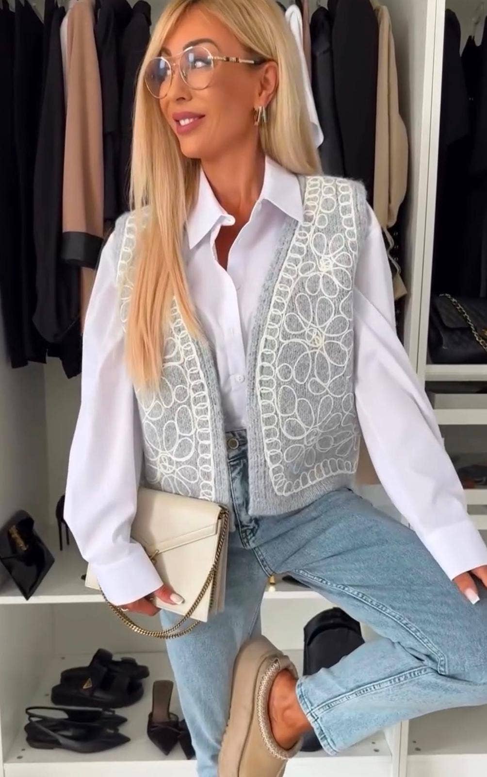 LORIANE - Wholesale Outerwear Vest - Women's - 7351 Viscose vest6