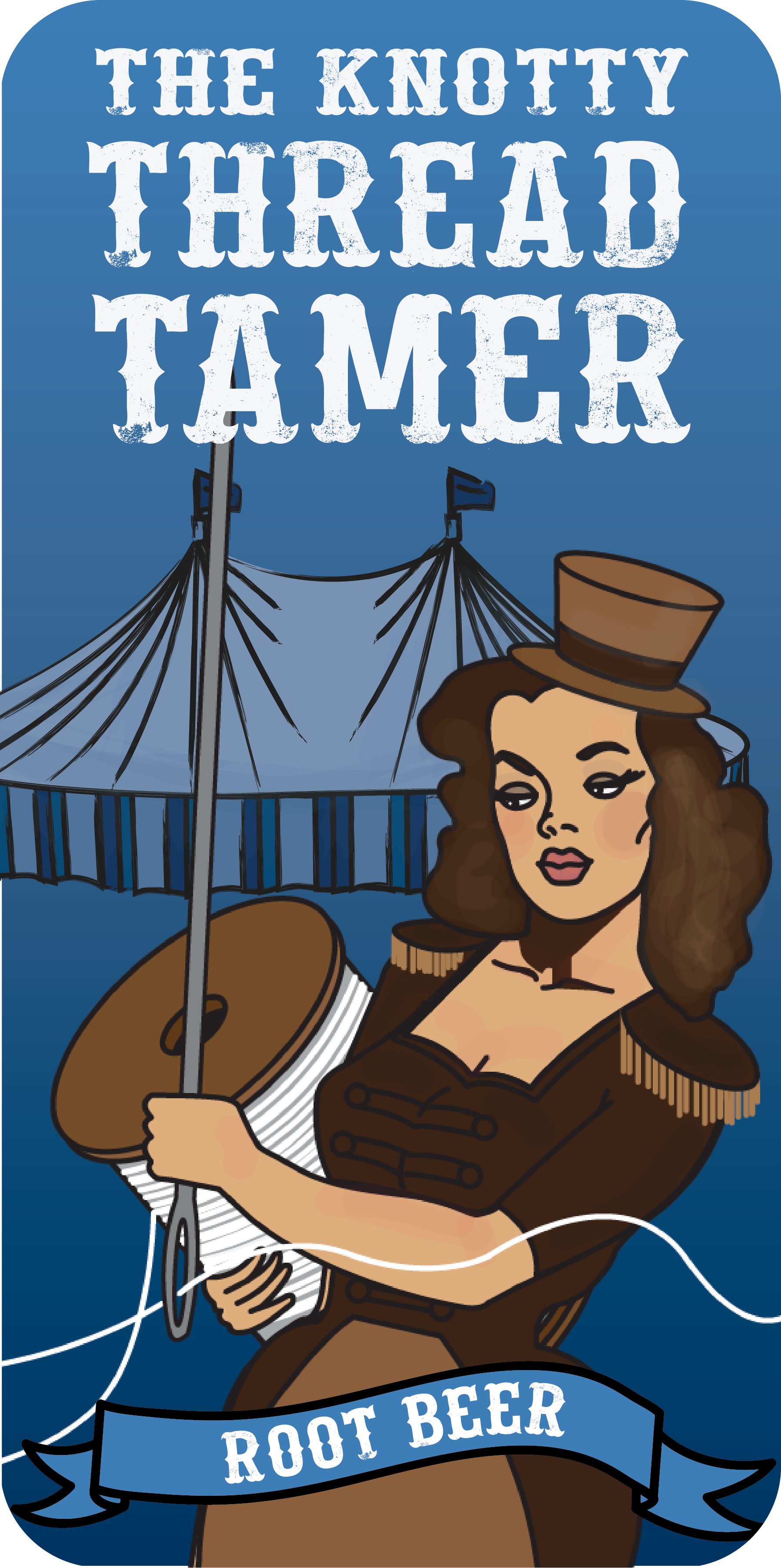 The Knotty Thread Tamer - Wholesale Craft Tool - The Knotty Thread Tamer- Root Beer1