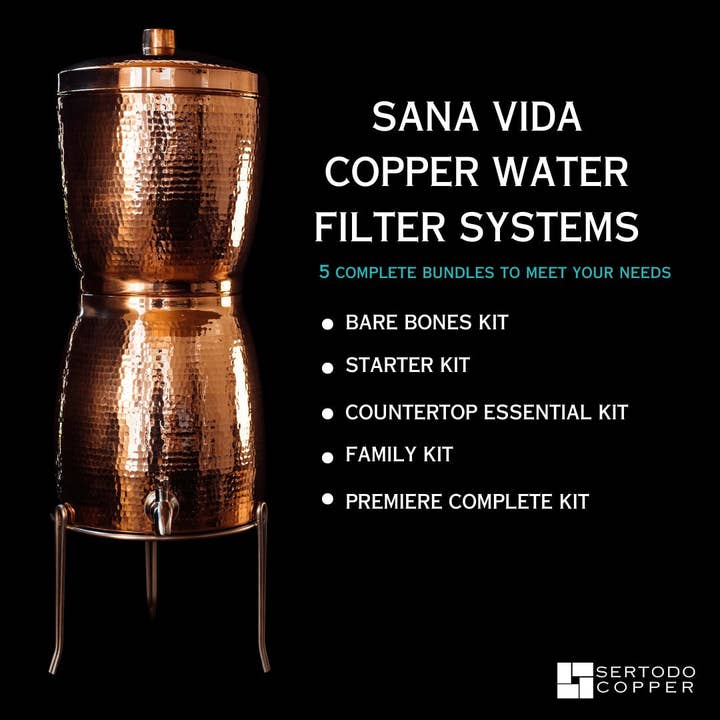 Sana Vida Copper Water Filtration System pour la vente par Sertodo Copper