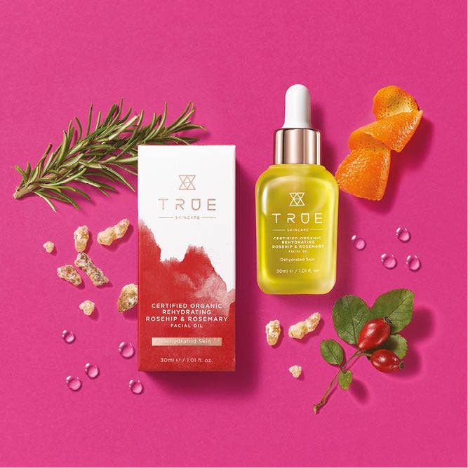 TRUE Skincare - Wholesale Facial Oil - Certified Organic Rehdyrating Rosehip & Rosemary Facial Oil3