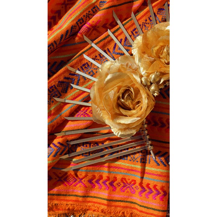 Anosty – Großhandel Partyhut/Krone – Blumenkrone zum Tag der Toten - Gold 1