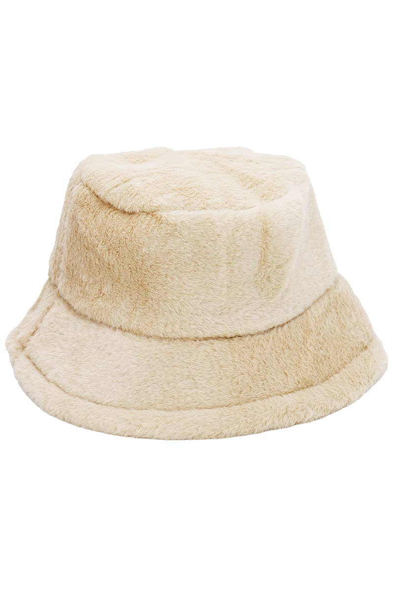 Cap Zone - Wholesale Bucket Hat - Women's - Oversized Fluffy Faux Fur Bucket Hat11