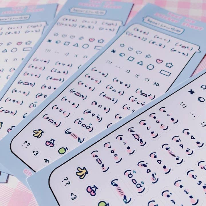 Adorable agenda de 50 mini-autocollants décoratifs pour la vente par Citrine Note