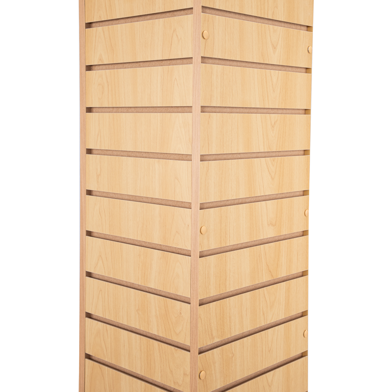 Store Supply Warehouse - Wholesale Retailer Display - Accessories - Maple Rotating Slatwall Tower - 12"L x 12"W x 54"H4