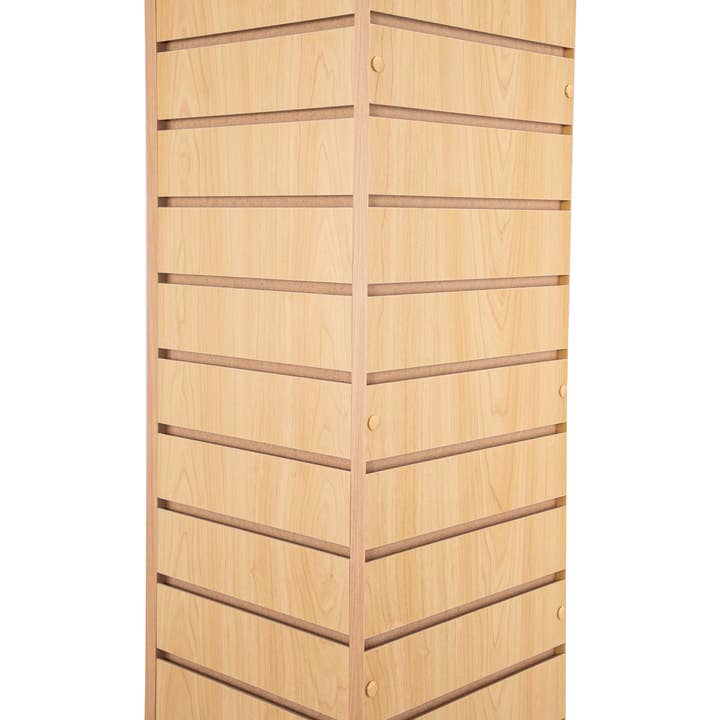 Store Supply Warehouse - Wholesale Retailer Display - Accessories - Maple Rotating Slatwall Tower - 12"L x 12"W x 54"H4