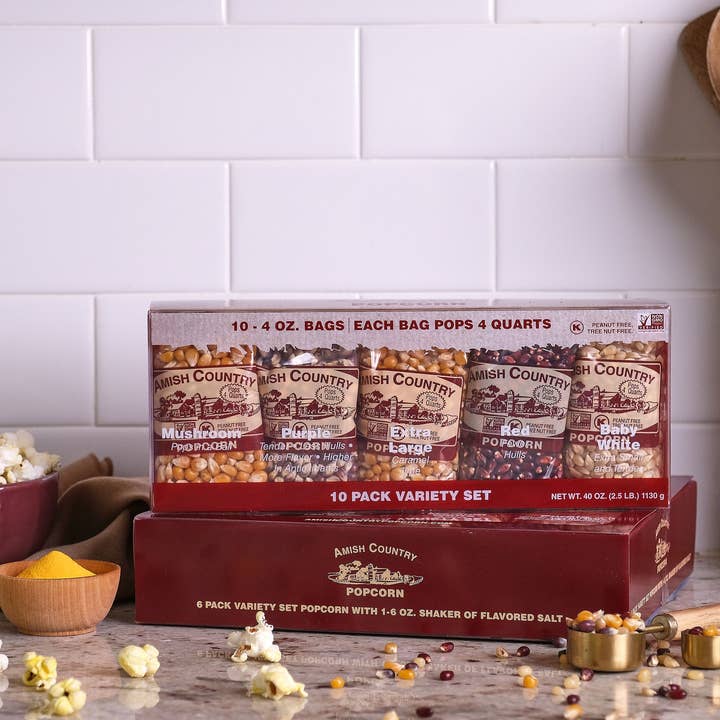 Amish Country Popcorn - Wholesale Popcorn - 10/4oz. Variety Pack Popcorn