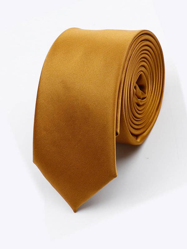 Corbata Dorada n.º 1 Hombre en Poliéster «Jules» para venta al por mayor de Unipap's