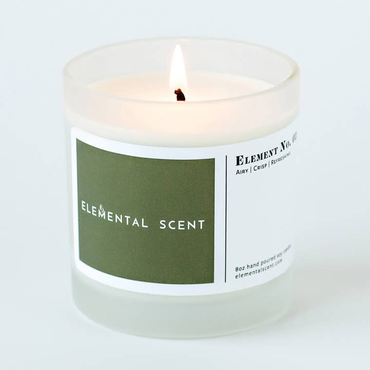 Element No. 03 (Morning) 8 oz Soy Candle - Glass Tumbler for wholesale by Elemental Scent