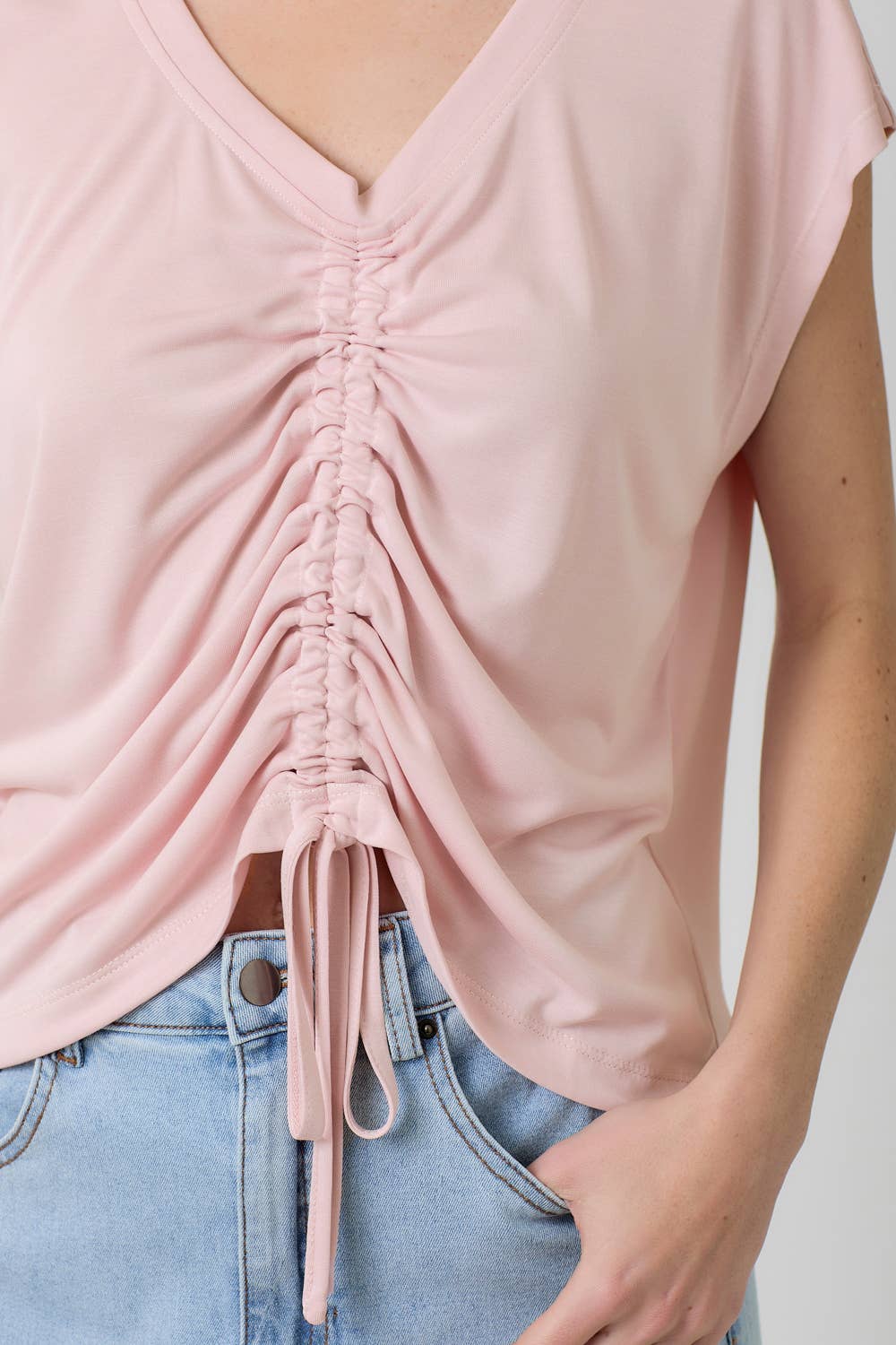 Mystree - Wholesale Knit Top - Women's - 20020 Front Ruche Modal Top 40