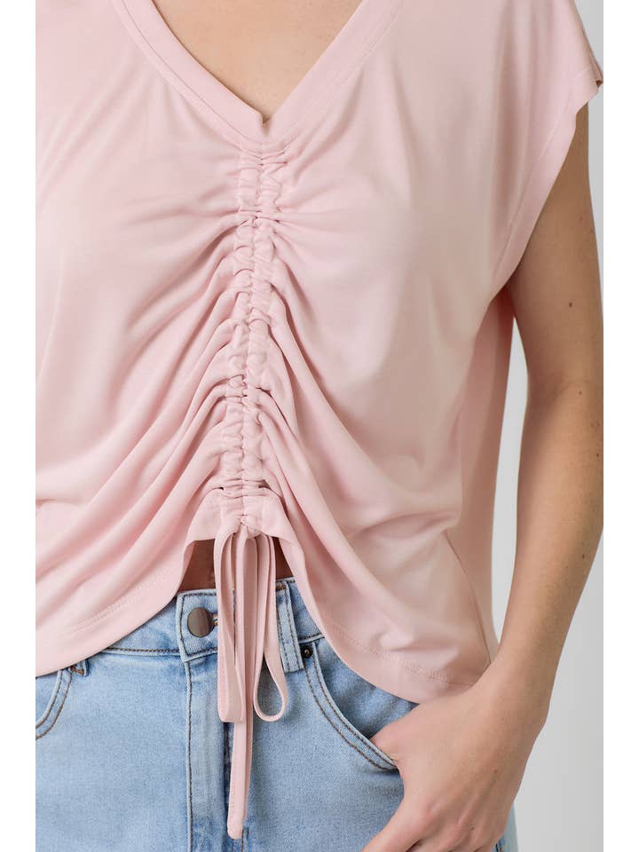 Mystree - Wholesale Knit Top - Women's - 20020 Front Ruche Modal Top 40