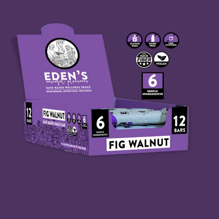 Eden's Unsinful Pleasures - Wholesale Snack Bar - Fig Snack Bar-Pack of 121