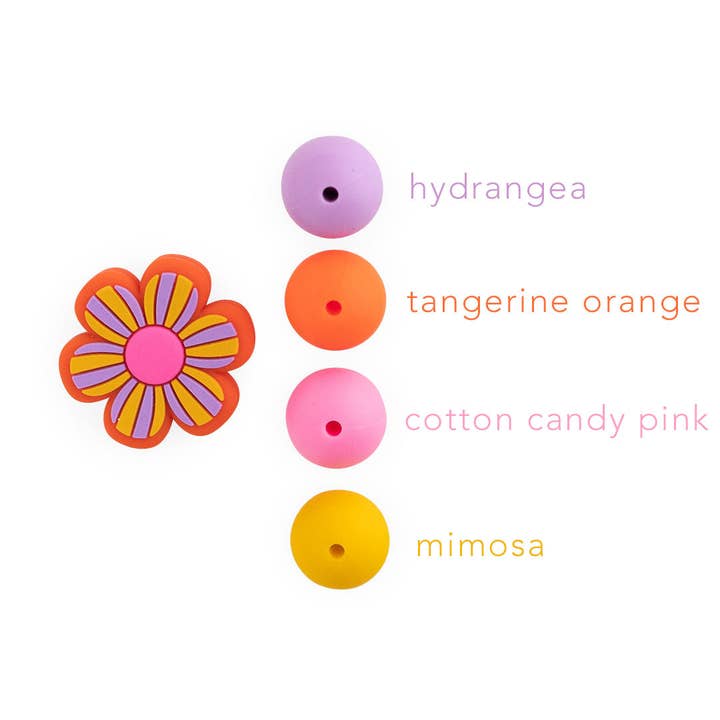 Cara & Co Silicone Craft Supply - Wholesale Craft Supplies - Large Flower Silicone Focal Beads3
