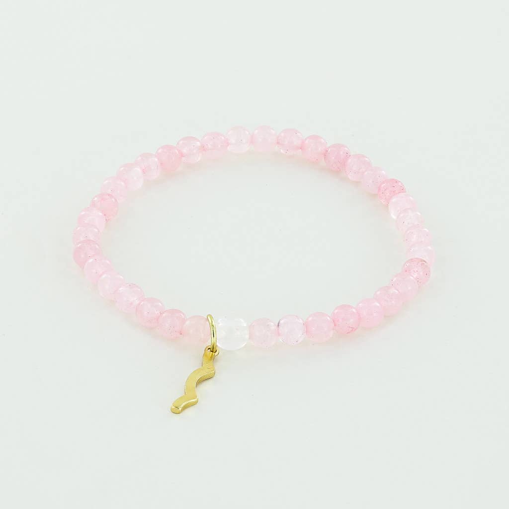 Sailormade - Vendita all'ingrosso Bracciale con perline - Bracciale da donna Rayminder UV Awareness in quarzo rosa