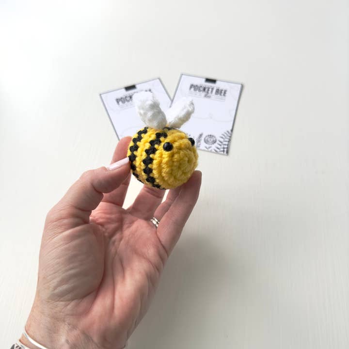 Crochet Happens - Wholesale Stuffed/Plush Toy - Kids & Baby - Pocket Bees - Set of 6 - Made to Order4