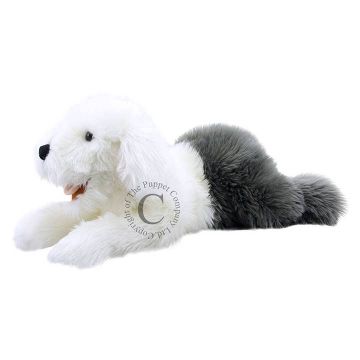 Playful Puppies Hand Puppet - Old English Sheepdog for wholesale by The Puppet Company (US)