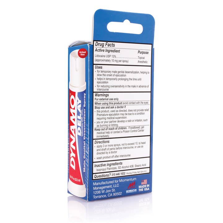 Screaming O - Wholesale Personal Lubricant - Dynamo Delay Spray - 6 Pack In Pop Box6