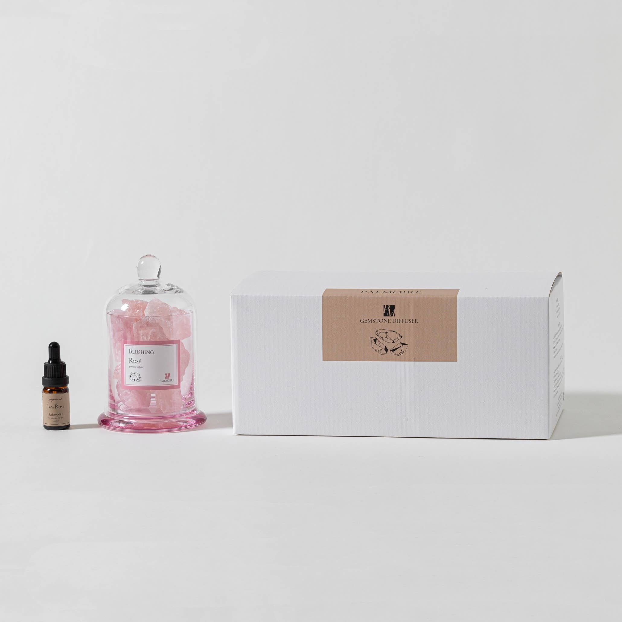Palmoire Home Fragrance - Vente Diffuseur à tiges - Diffuseur de pierres précieuses Blushing Rosé [rose/jasmin]4