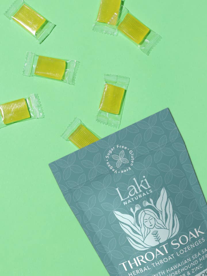 Functional Herbal Lozenges - Throat Soak for wholesale by Laki Naturals