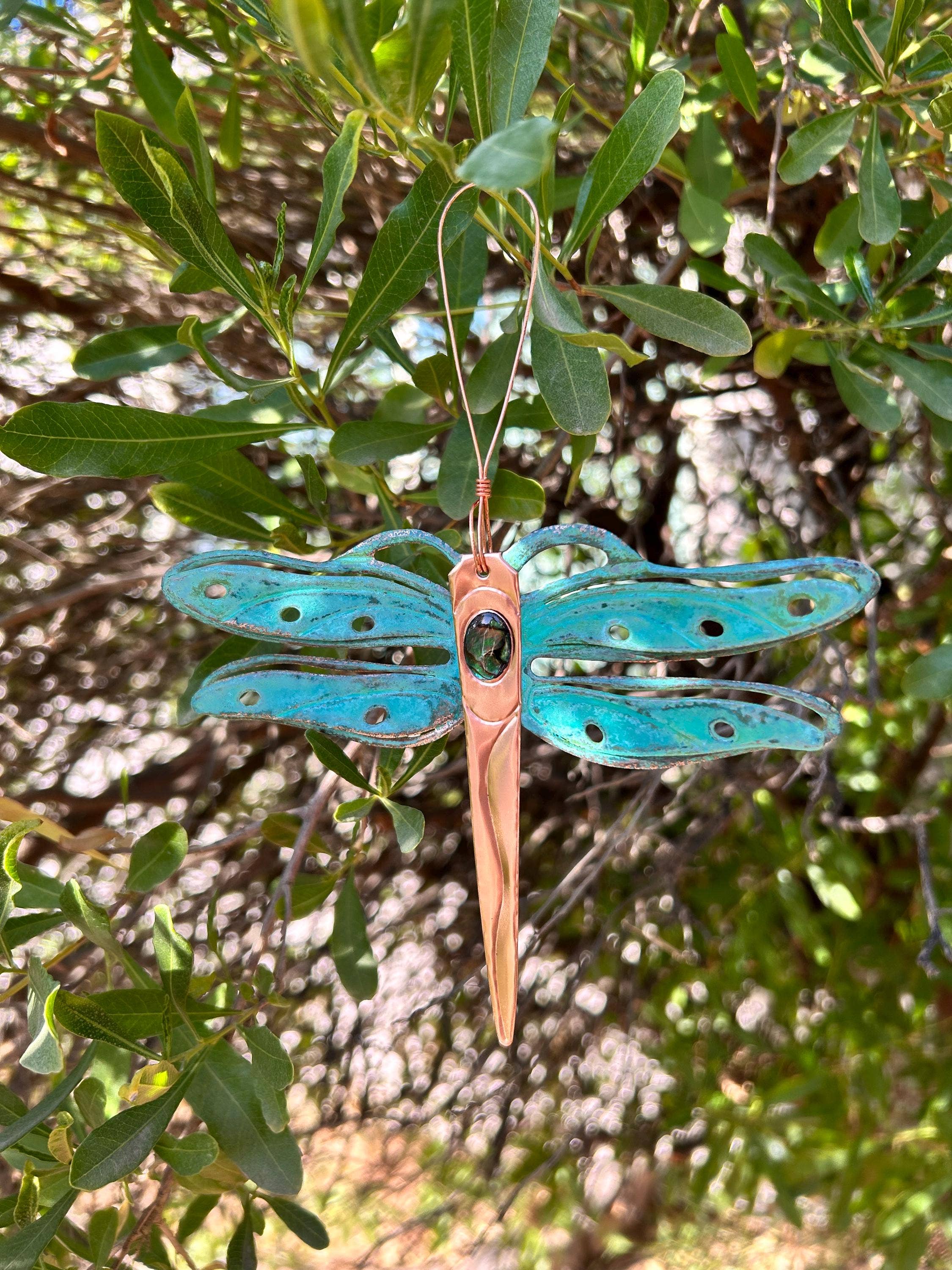 Dos Damas Designs – wholesale Ornament – Dragonfly Copper Christmas Ornament2
