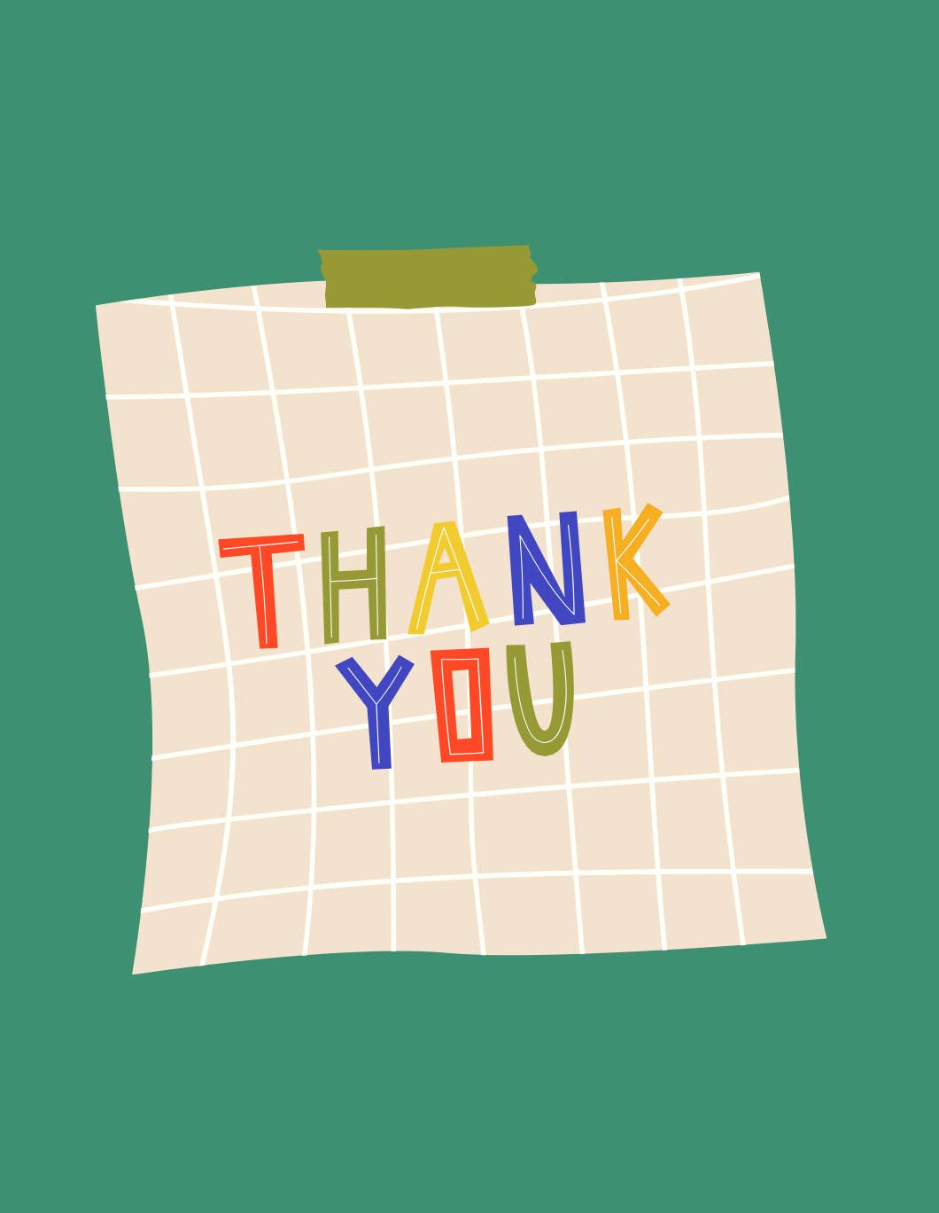 Cards by Dé - Wholesale Thank You Card - Thank You Post It