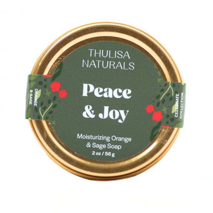 Thulisa Naturals | Bath + Body - Wholesale Bar Soap - Christmas Moisturizing Shea Butter Gift Soap | Orange+ Sage