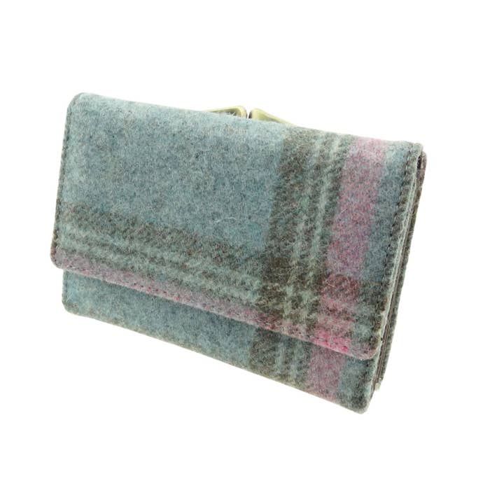 Glen Appin Of Scotland - Vente Portefeuille – femme - Portefeuille court « Belby » pour femme en tweed Abraham Moon
