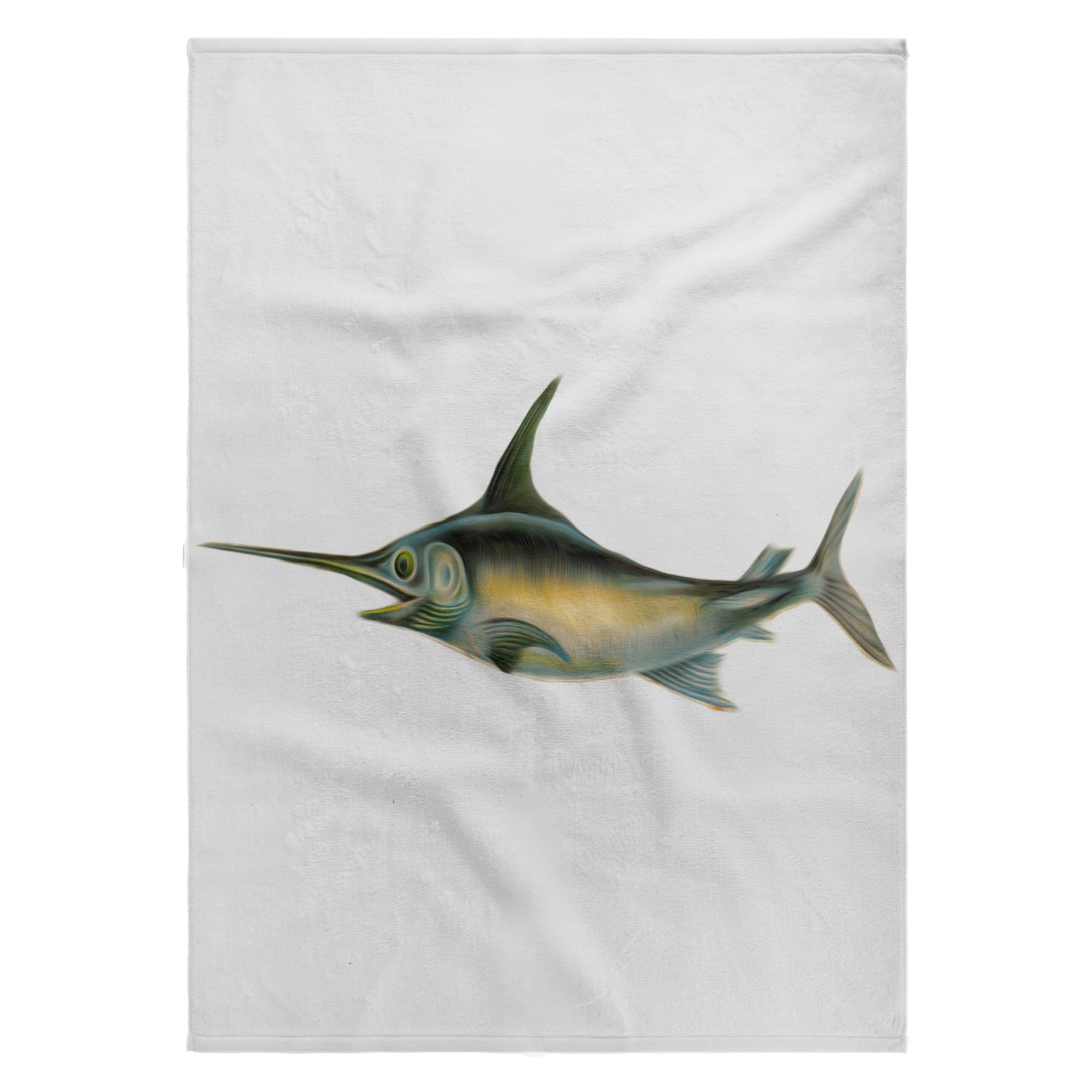 3dRose - Wholesale Bath Towel - 3dRose, Vintage Illustration Of A Swordfish, Towel