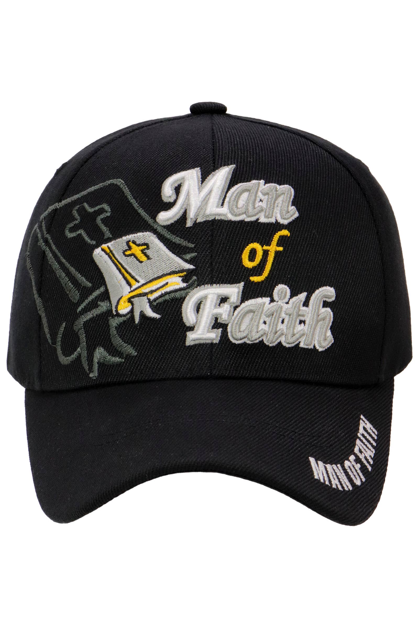 Cap Zone - Wholesale Baseball Cap - Men's - Man Of Faith Proverbs Velcro Back Baseball Cap1