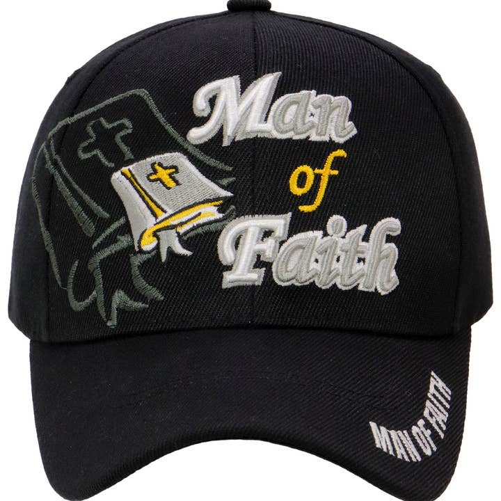Cap Zone - Wholesale Baseball Cap - Men's - Man Of Faith Proverbs Velcro Back Baseball Cap1