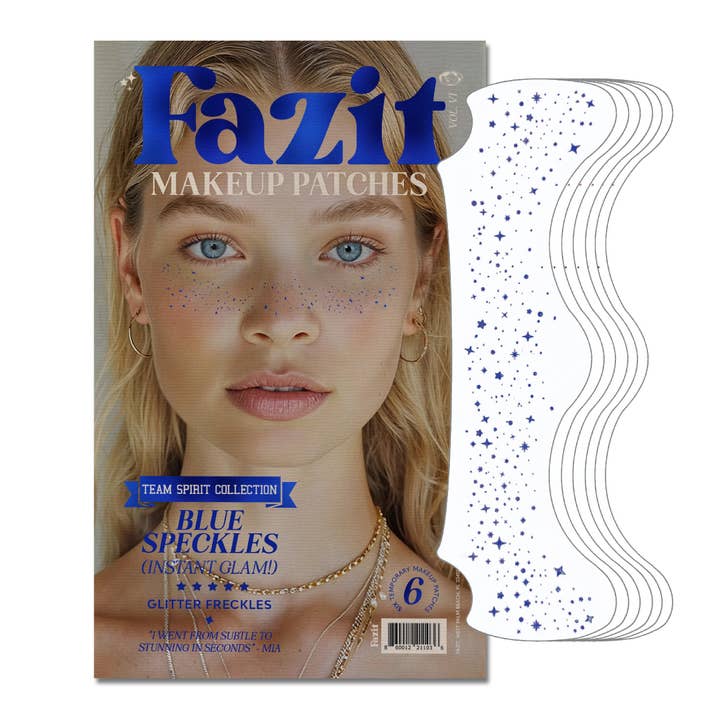 Blue Spirit Speckles Makeup Patches - Team Spirit Collection for wholesale by Fazit