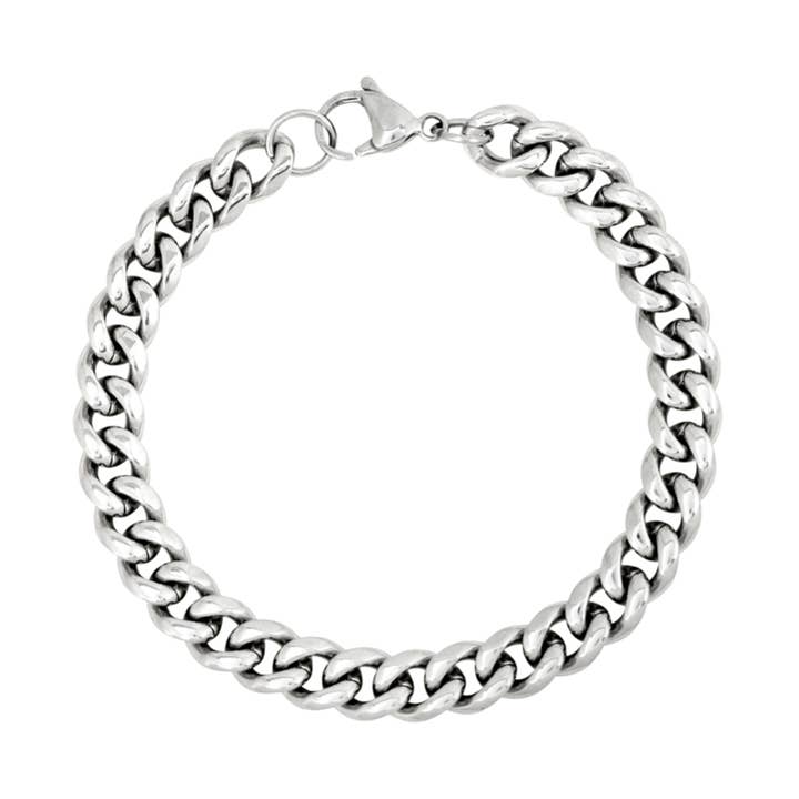 Silver Cuban Bracelet (13MM) for wholesale by Twistedpendant