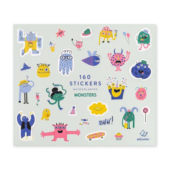 MONSTERS - 160 STICKERS for wholesale by Edicare Editora, Lda.
