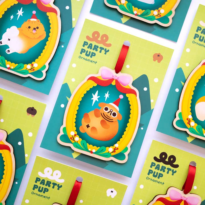 Dog Butts • Ornaments for wholesale by Panty Cat