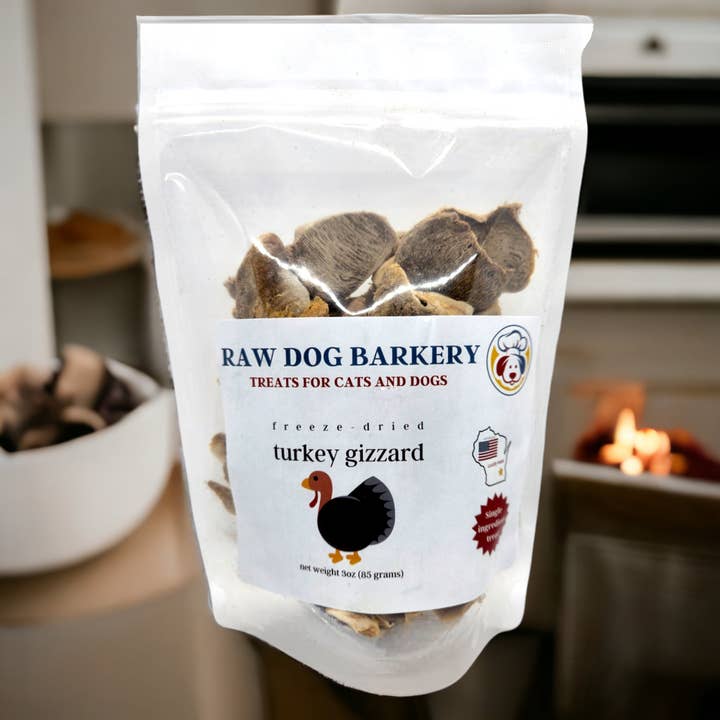Raw Dog Barkery - Wholesale Pet Treats - Dog - Turkey Gizzards Sliced Freeze-Dried2