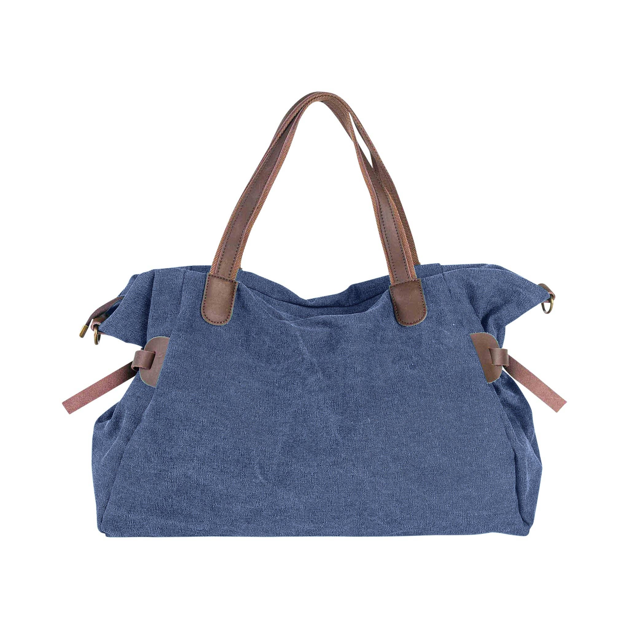 ZEDE PARIS - Wholesale Weekender Bag - Women's - SAINT-LAZARE - Weekend travel sports bag in canvas and leather3