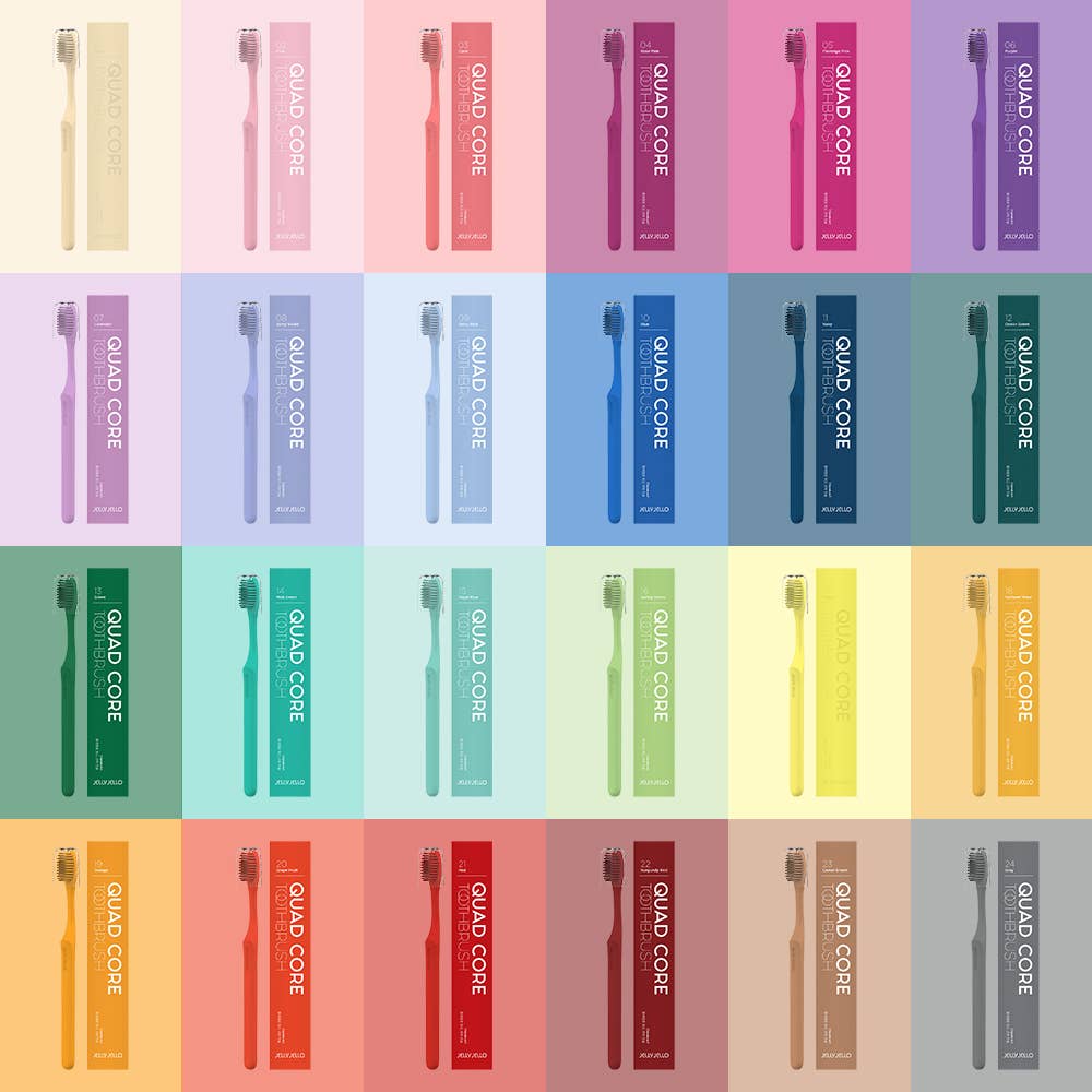 BeAll - Wholesale Toothbrush - Jelly Jello Toothbrush, Biodegradable Eco-Friendly- 18Colors24