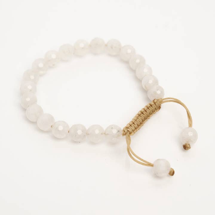 Bracciale in Pietra di Luna Arcobaleno Sfaccettata per la vendita all'ingrosso da parte di Open Heart Warrior