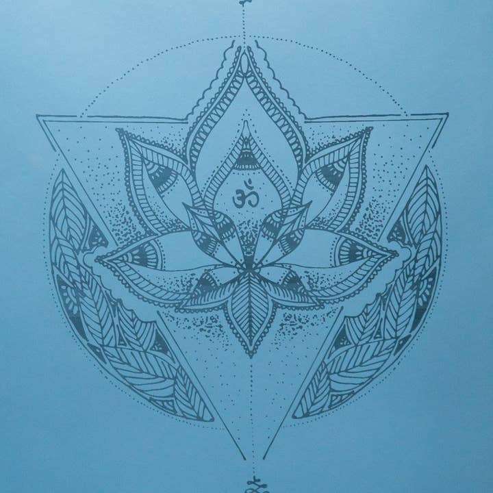 MALA Yoga - Vente Tapis de yoga - Tapis de yoga Mala INSTAGRIP Azure Lotus2