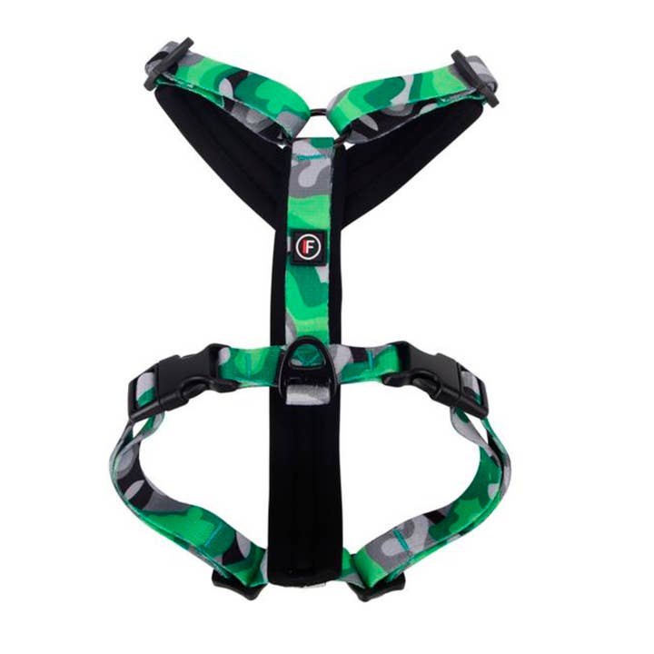 FINNERO – Arnês – Cão por atacado – FINNERO CAMOCOLOR peitoral Y ajustável para cães, 3 cores3