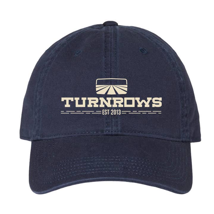 Logo Bomuldstwill Trucker (Navy) for engroshandel hos Turnrows Apparel