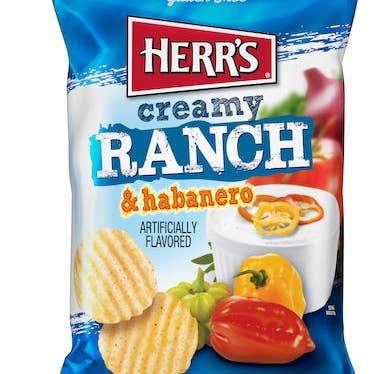 Herrs Chips Creamy Ranch Habanero 2.5 12ct for wholesale by Shop The King
