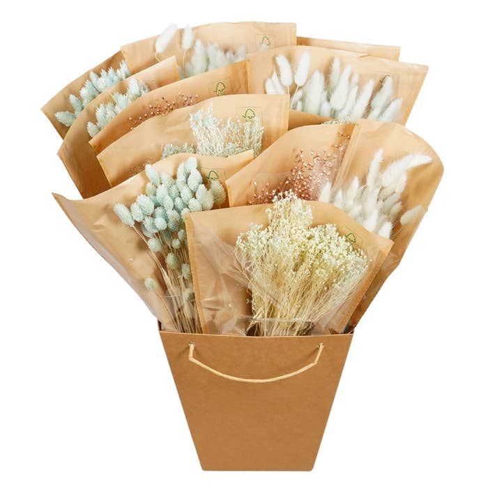 Dried Flowers Mono Bunches - Baby Blue for wholesale by Wildflowers by Floriette