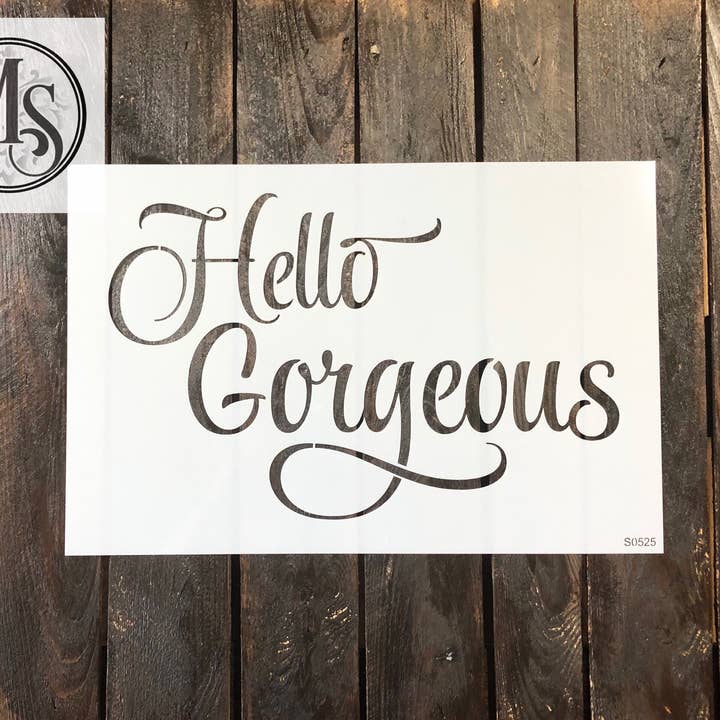 S0525 Hello Gorgeous - 3 tailles différentes pour la vente par Muddaritaville Studio